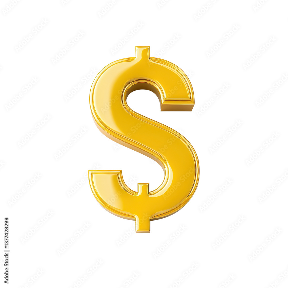 Golden dollar sign on a black background. transparent background. Golden dollar sign on a black background. transparent background.