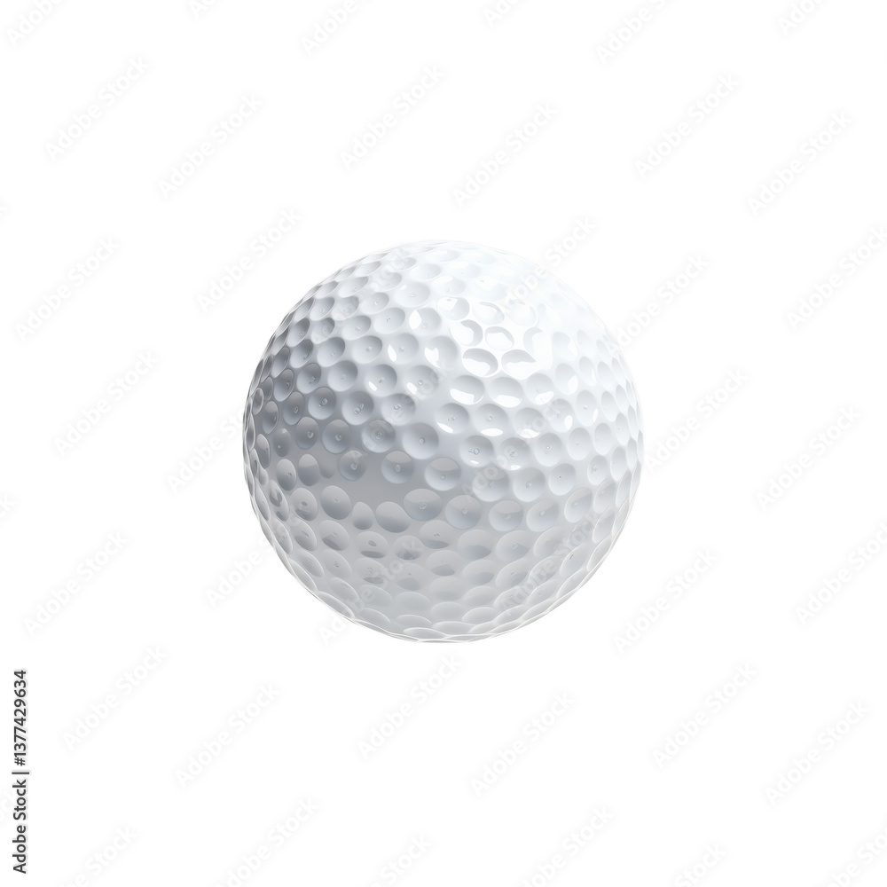A pristine white golf ball with a classic dimpled surface, perfect for sports enthusiasts. A pristine white golf ball with a classic dimpled surface, perfect for sports enthusiasts.