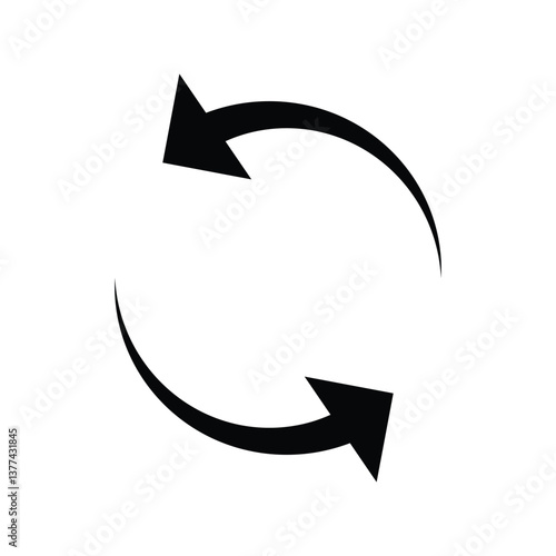  Circular Arrow Icon - Reversal, Refresh, Synchronization Symbol