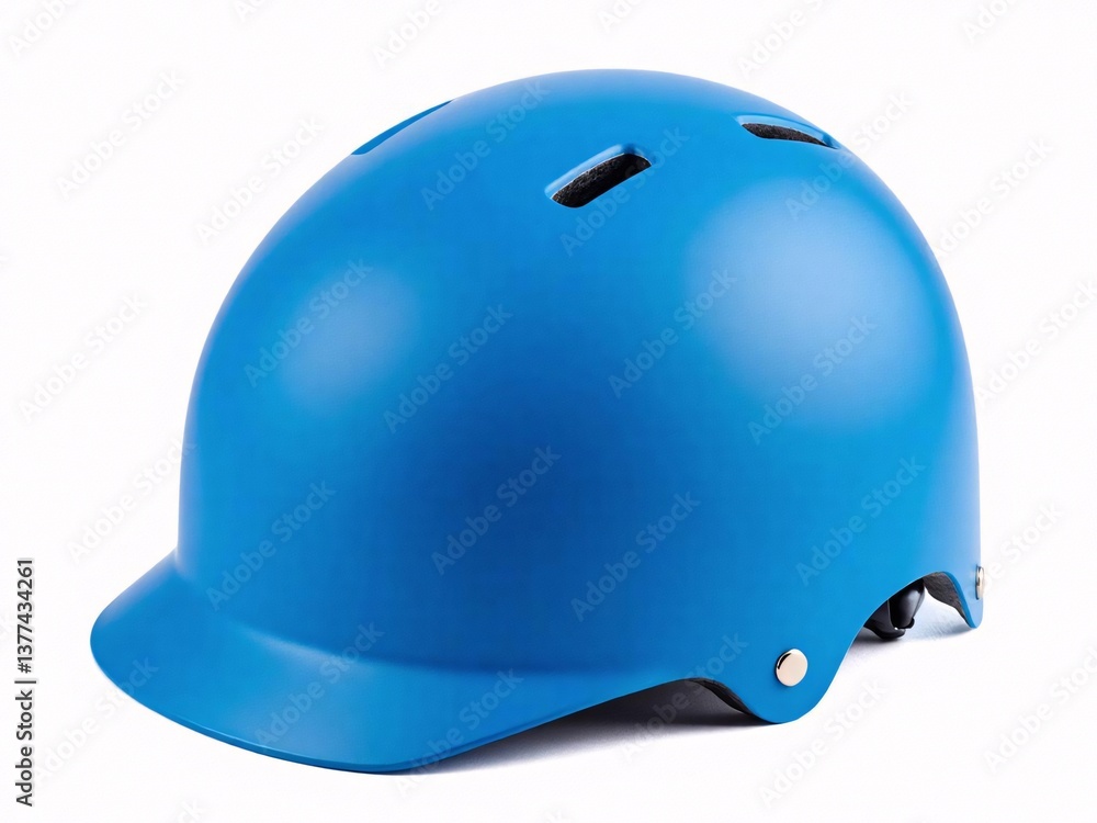 blue helmet isolated on white blue helmet isolated on white