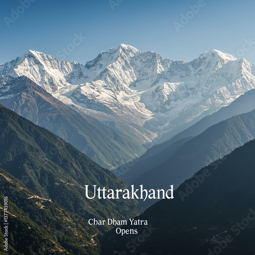 Majestic Snow-Capped Mounta...