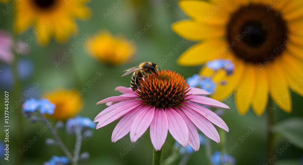 bee on a flower bee on a flower