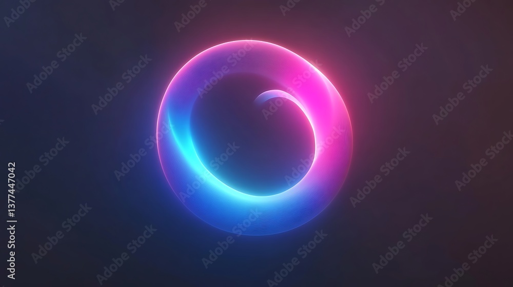 A luminous abstract spiral shape composed of bright vibrant colors A luminous abstract spiral shape composed of bright vibrant colors