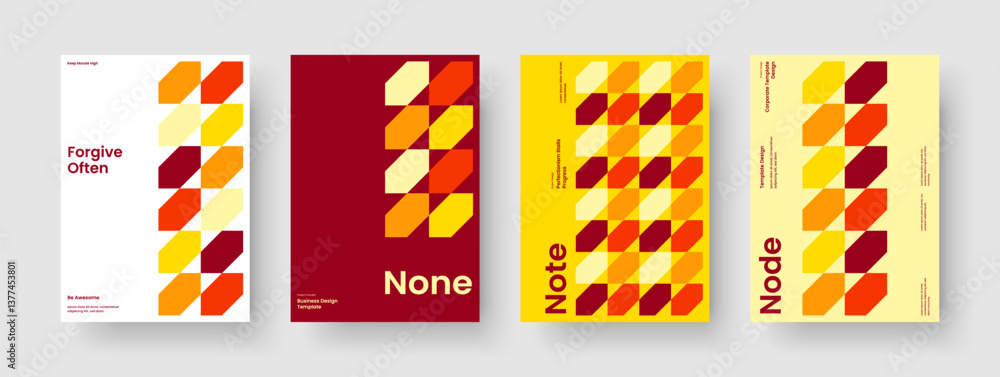 Fototapeta premium Isolated Flyer Layout. Abstract Business Presentation Template. Geometric Brochure Design. Report. Banner. Book Cover. Poster. Background. Journal. Pamphlet. Advertising. Portfolio. Newsletter