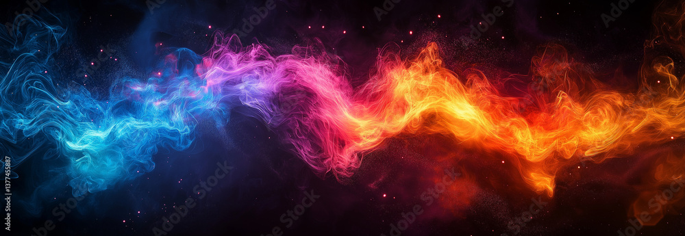 Red and blue flames with purple, red, and orange tones on a black background, hyper-realistic cinematic effect Red and blue flames with purple, red, and orange tones on a black background, hyper-realistic cinematic effect