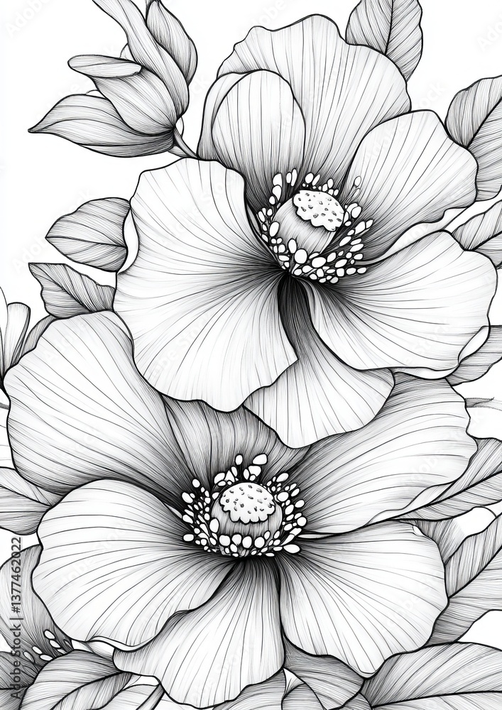 Flower Coloring Page Flower Coloring Page