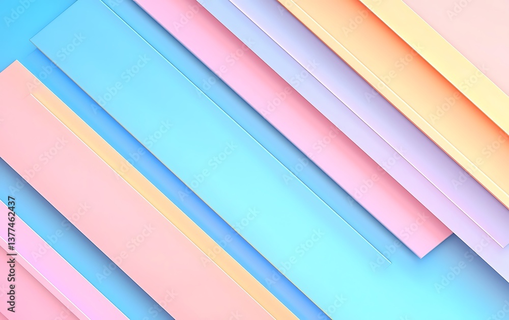 Fototapeta premium Abstract Pastel Shapes