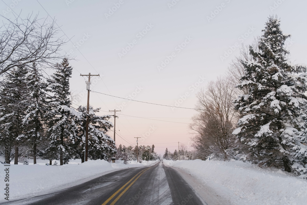 A winter scene A winter scene