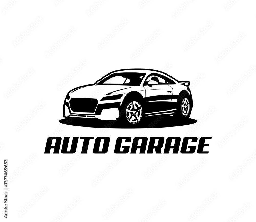 vector illustration auto garage sports car or supercar vector illustration auto garage sports car or supercar