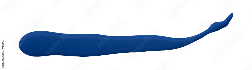 Fototapeta premium blue brush isolated on transparent background