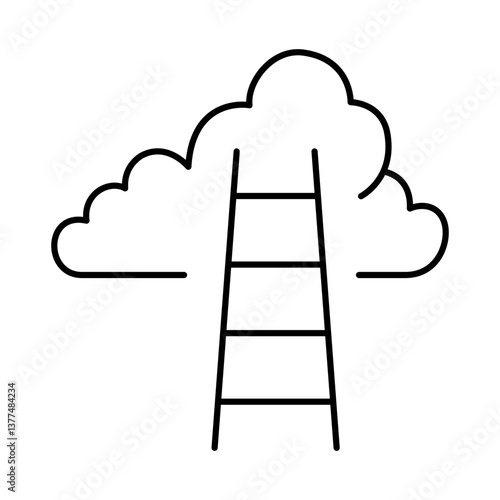 Success Line Icon. Startup, Success, Growth Editable Stroke Vector Illustration