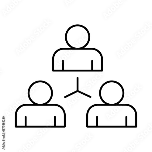 Team Line Icon. Startup, Success, Growth Editable Stroke Vector Illustration