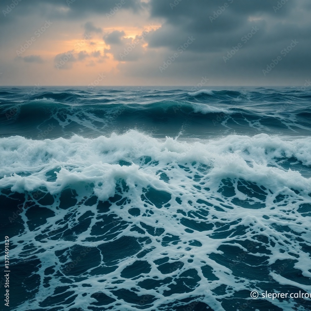 Fototapeta premium waves on the sea