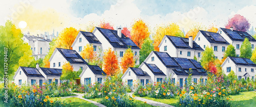 solar panel village homes, ...