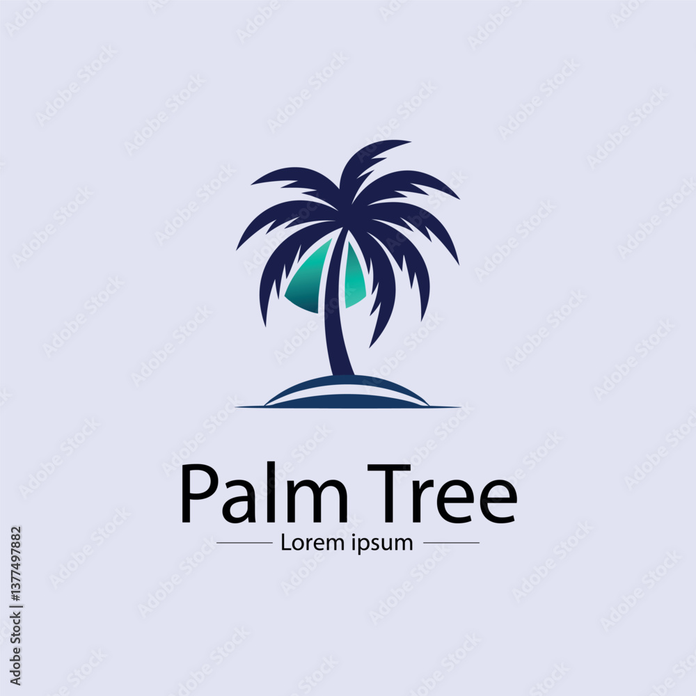 Obraz premium Palm tree logo