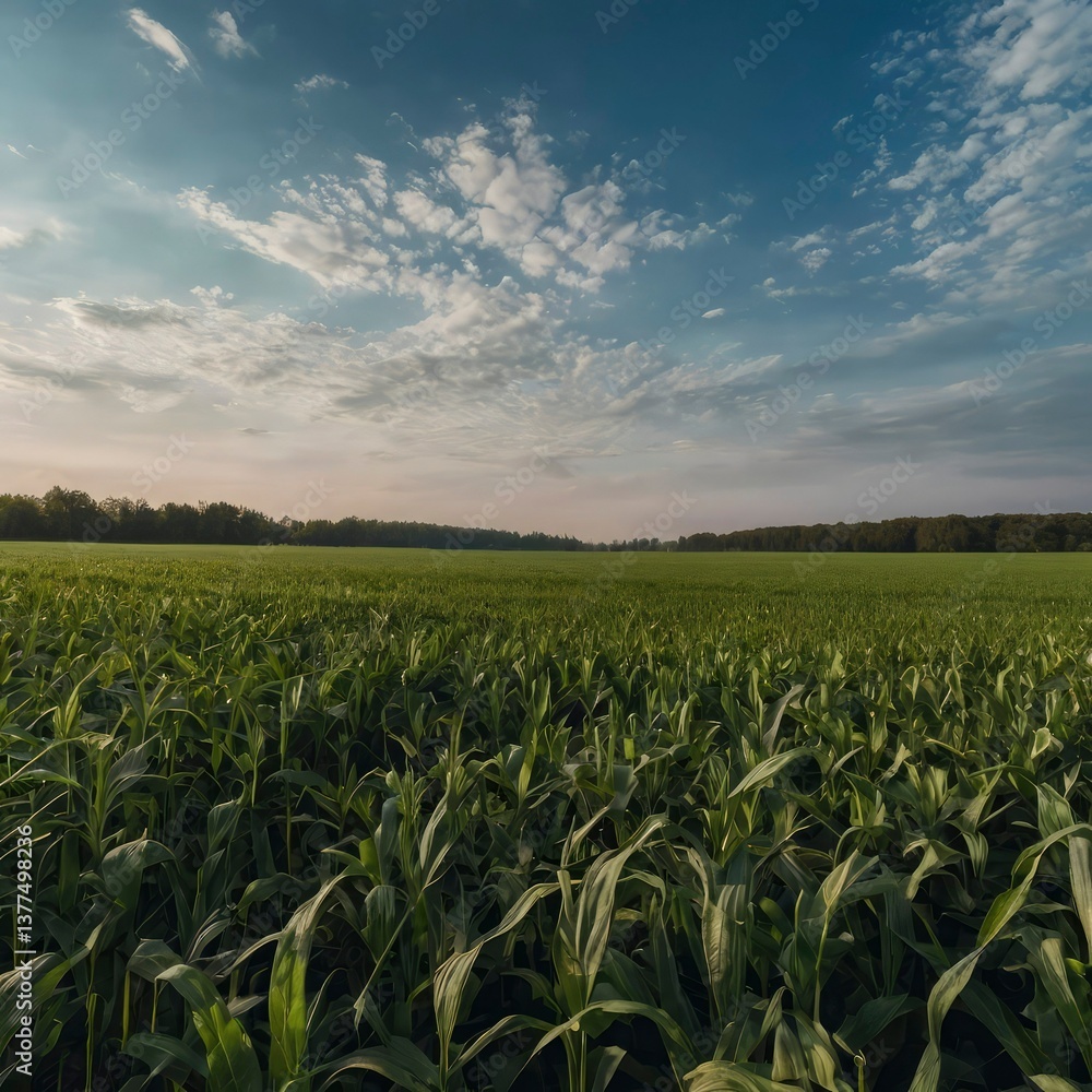 corn field at sunset corn field at sunset