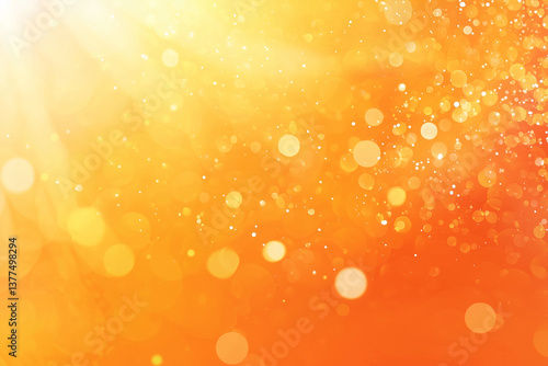 Abstract orange background light yellow corner spotlight, faint dark orange vintage grunge background texture orange paper layout design for warm colorful background, rich bright hot sunny color 