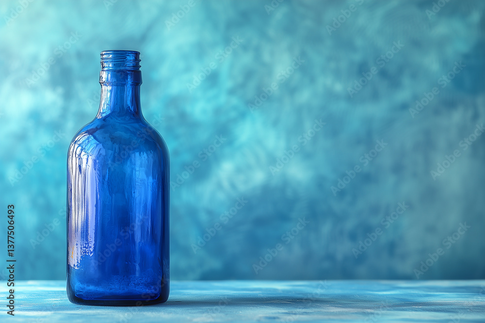 Blue Blurred Abstract Background. A cobalt blue bottle abstract that is blurred for a textured color background. Blue Blurred Abstract Background. A cobalt blue bottle abstract that is blurred for a textured color background.