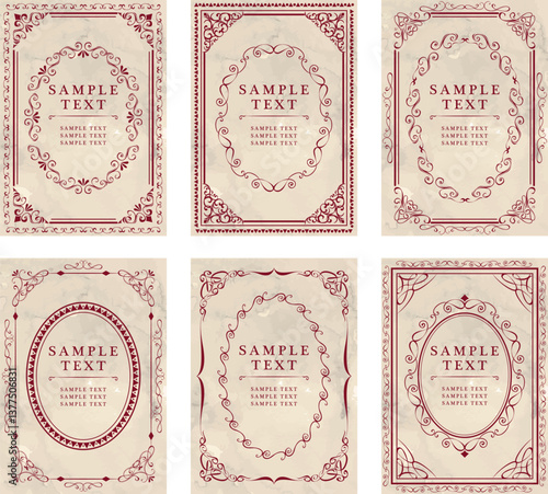 アンティーク　ビンテージ　フレーム飾り枠
