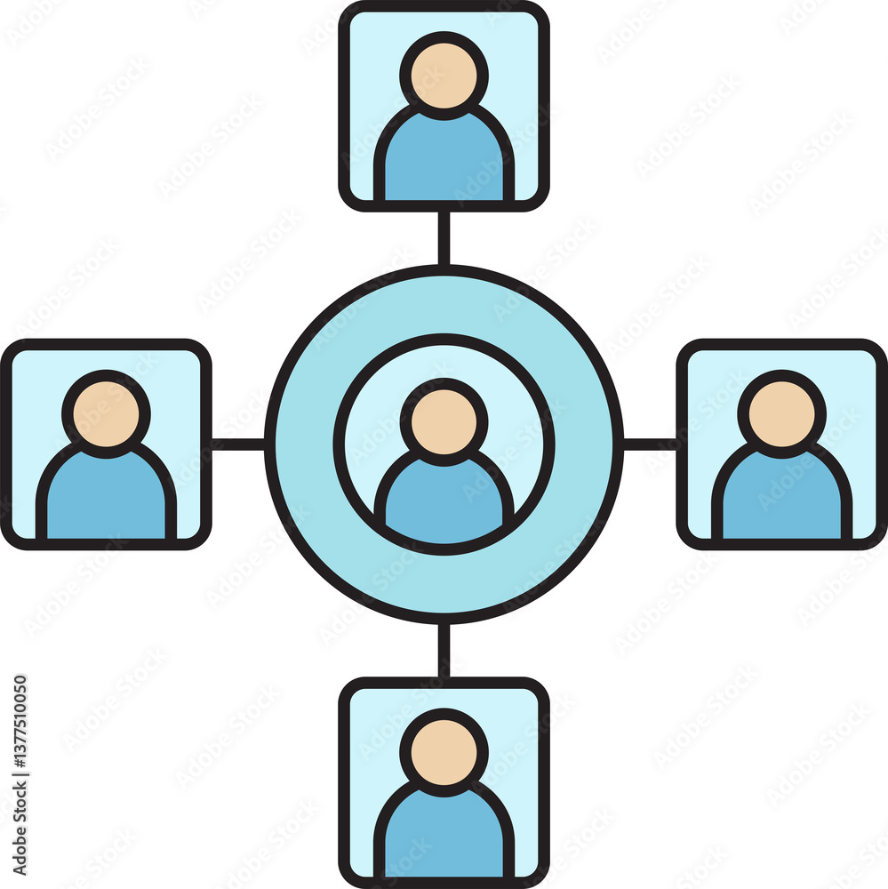 People Network Diagram Icon
People Network Diagram Icon