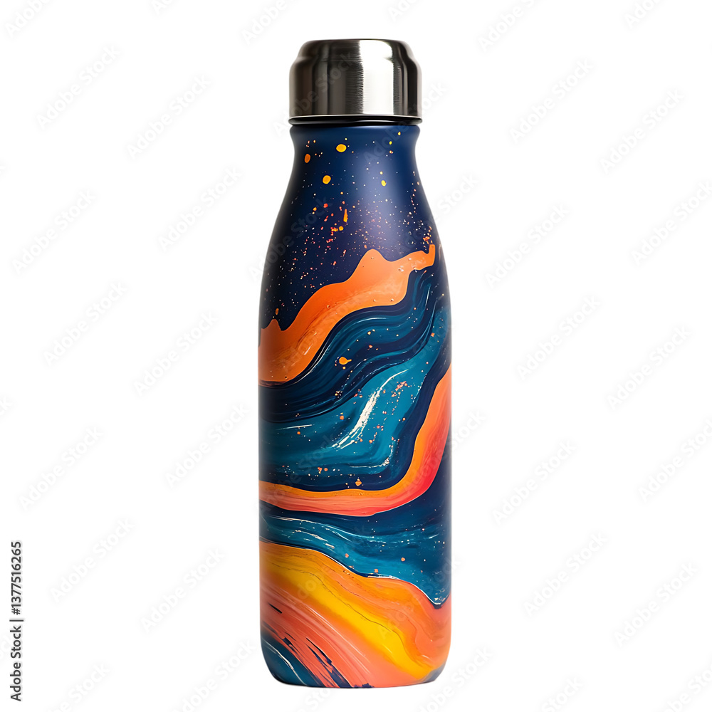 Fototapeta premium Galaxy Water Bottle: Stay Hydrated!