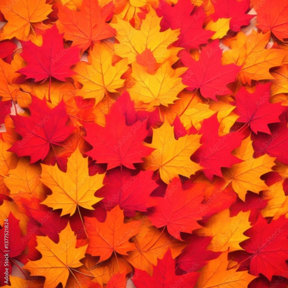 A background entirely filled with overlapping autumn maple leaves in red, orange, and yellow tones 3 A background entirely filled with overlapping autumn maple leaves in red, orange, and yellow tones 3