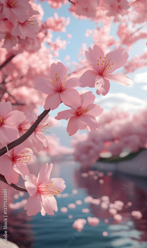 Obraz premium Cherry Blossom Branch