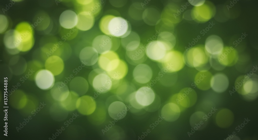 Abstract Green Bokeh Background Soft Light. AI Generated Abstract Green Bokeh Background Soft Light. AI Generated