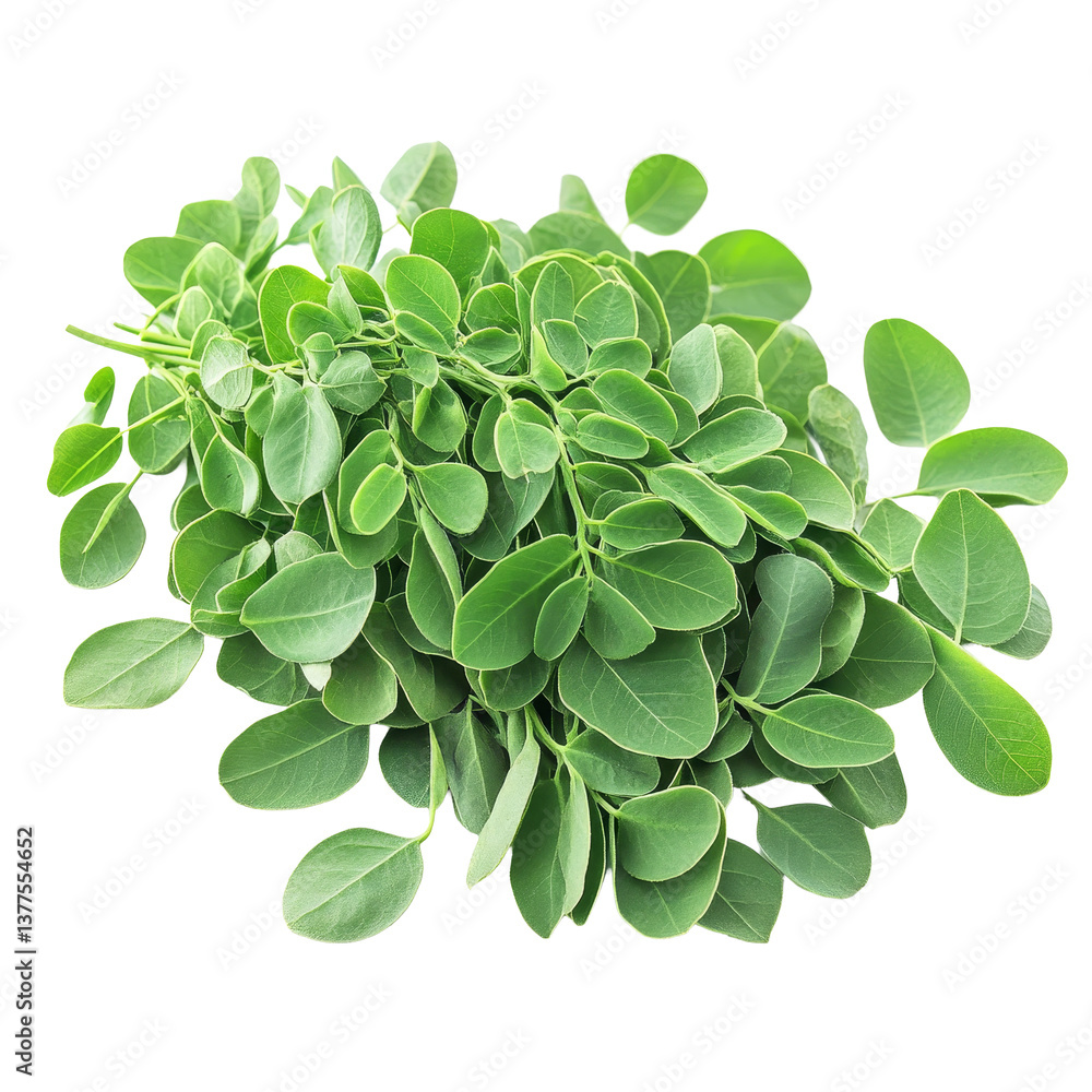 Moringa leaves with medicinal properties displayed on a transparent background ready for health applications, Moringa leaves have medicinal properties on transparent background Moringa leaves with medicinal properties displayed on a transparent background ready for health applications, Moringa leaves have medicinal properties on transparent background