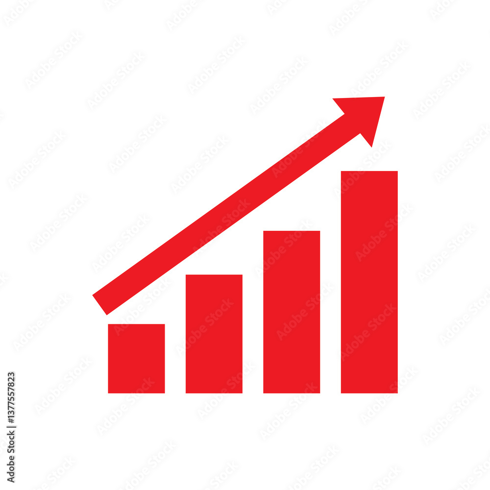 business graph with arrow business graph with arrow