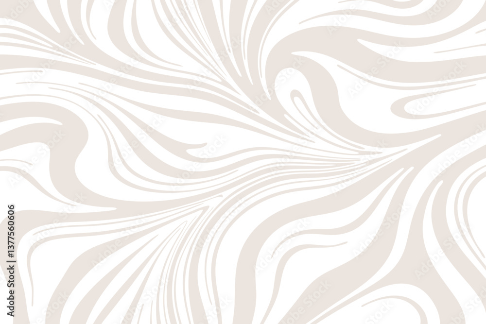 Fototapeta premium Beige elegant swirl abstract flow background. Design illustration for decoration, wall decor, wallpaper, cover, banner.