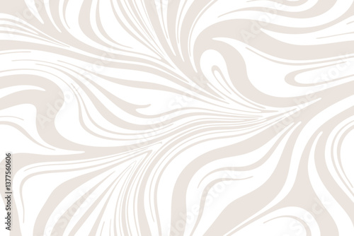 Beige elegant swirl abstract flow background. Design illustration for decoration, wall decor, wallpaper, cover, banner.