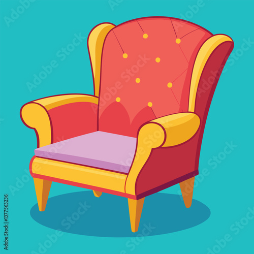 Cartoon Chair Clipart – Fun and Stylish Seating Illustration