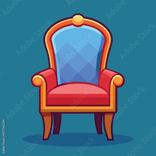 Cartoon Chair Clipart – Fun and Stylish Seating Illustration