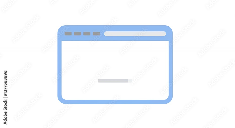 Loading Webpage on Computer Browser Window with Progress Bar Indicator Loading Webpage on Computer Browser Window with Progress Bar Indicator