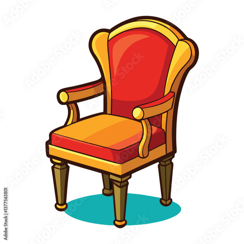 Cartoon Chair Clipart – Fun and Stylish Seating Illustration