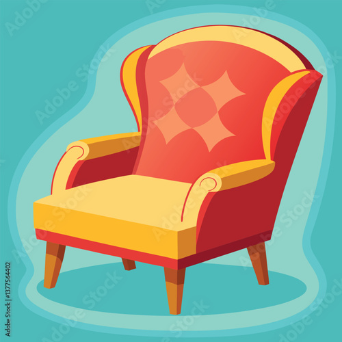 Cartoon Chair Clipart – Fun and Stylish Seating Illustration