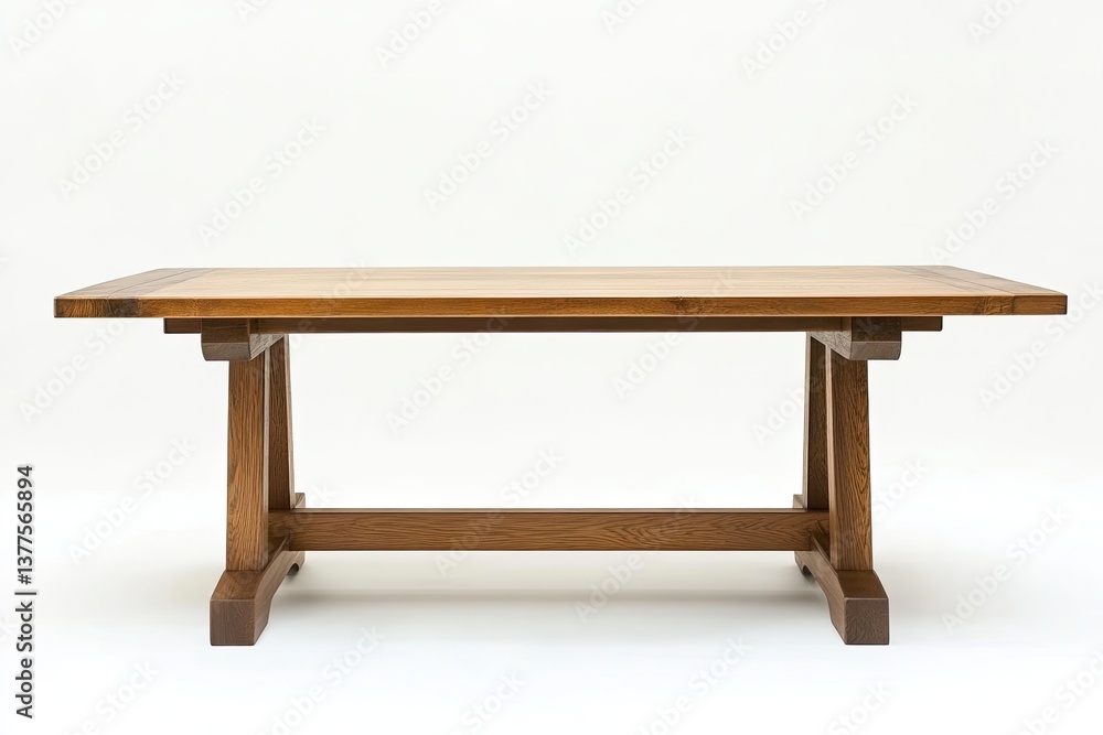 Simple, Rectangular Wooden Dining Table Simple, Rectangular Wooden Dining Table