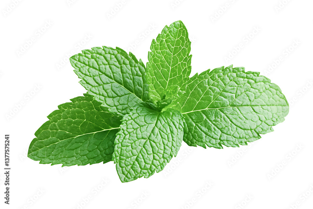 Fresh Green Mint Leaves Isolated on on a transparent background High Resolution Herbal Image Fresh Green Mint Leaves Isolated on on a transparent background High Resolution Herbal Image