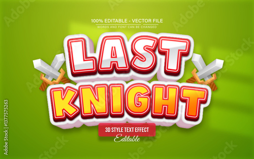 Last Knight Game text effect style