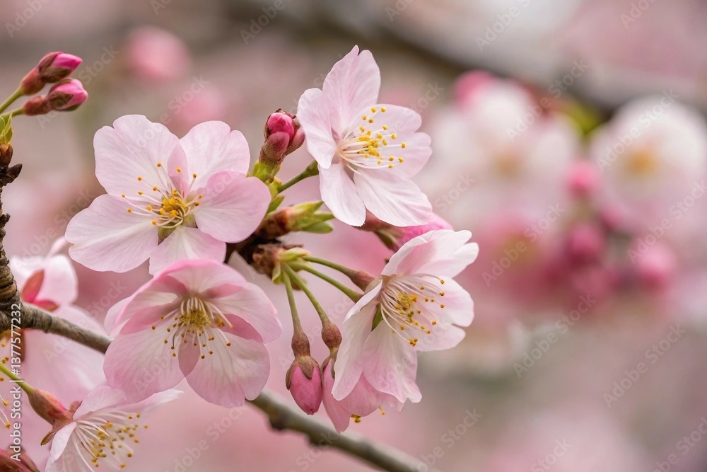 Cherry blossom tree in full bloom during spring Cherry blossom tree in full bloom during spring