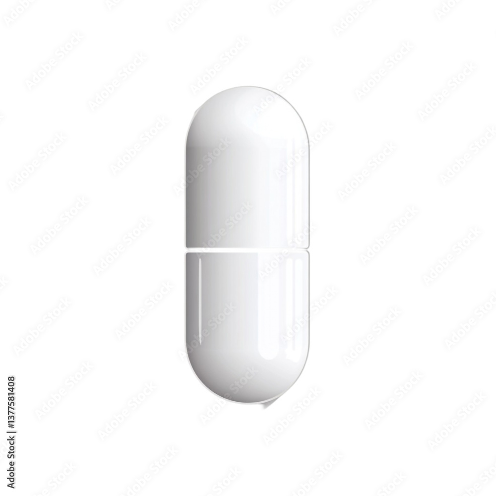 White Capsule Pill Medicine Healthcare Pharmacy Treatment White Capsule Pill Medicine Healthcare Pharmacy Treatment