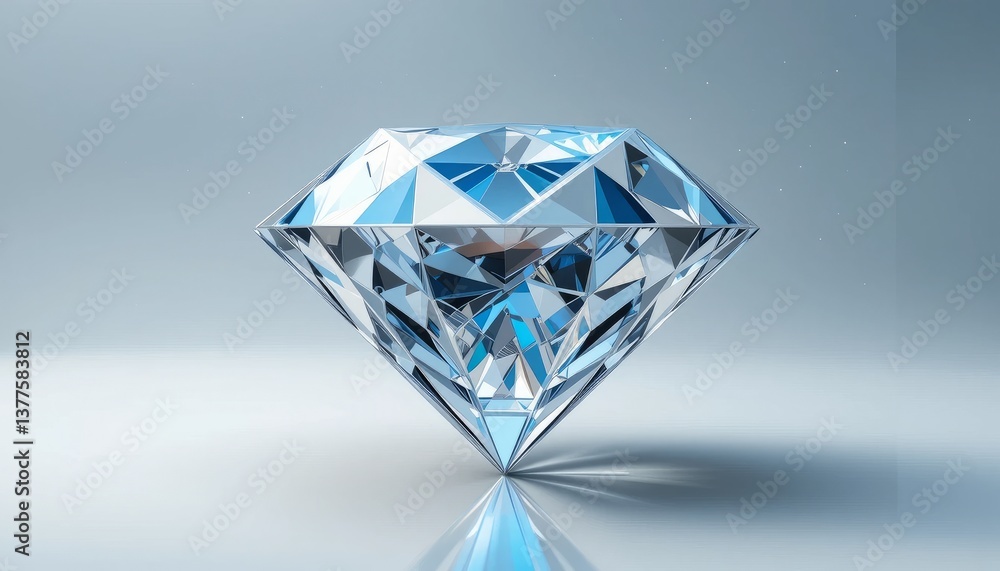 Blue Diamond Gemstone Sparkle Reflection Light Blue Diamond Gemstone Sparkle Reflection Light
