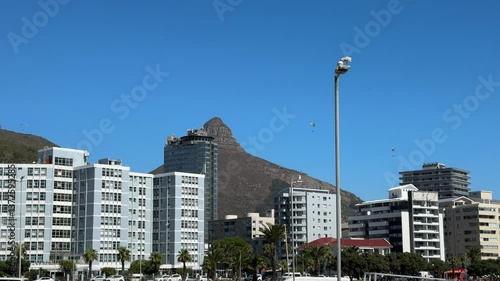 The Sea Point skyline as seen from 3 Anchor Bay in Sea Point near Cape Town, South Africa