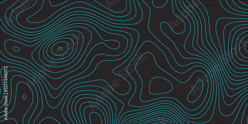 Minimalist Topographic Map in Transparent PNG Format with Beautifully Curved, Fluid Line Patterns, Ideal for Elegant and Professional Use