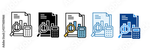 Spreadsheet  Icon Set Multiple Style Collection