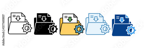 Folder  Icon Set Multiple Style Collection