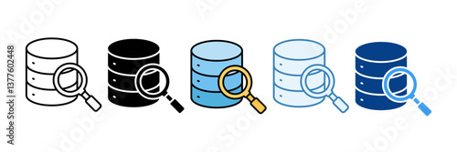 Search  Icon Set Multiple Style Collection