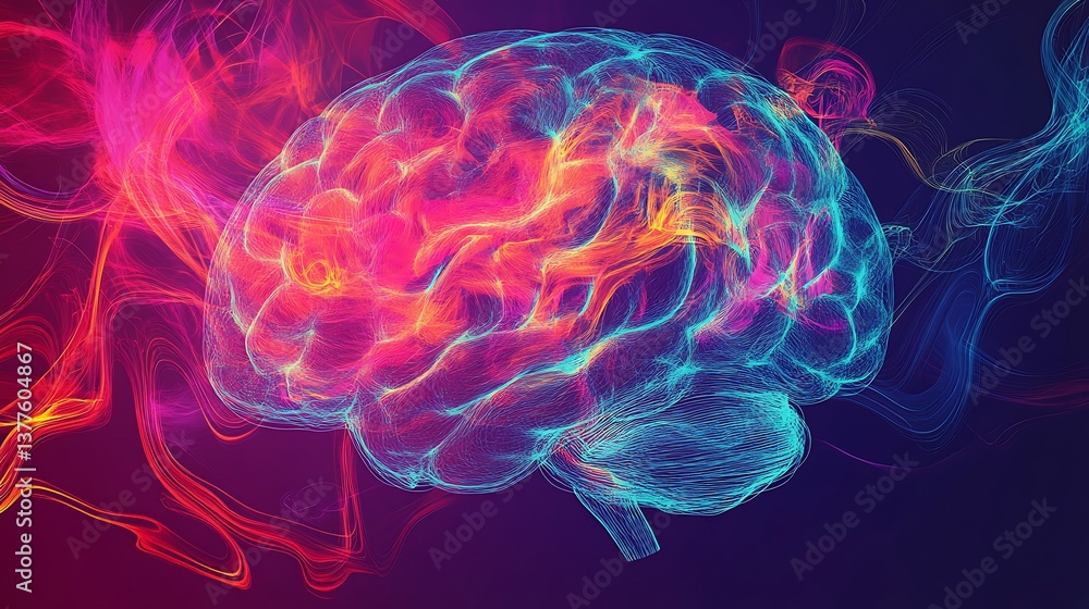Obraz premium Intricate neural network showcasing connections between neurons in a high-tech visualization