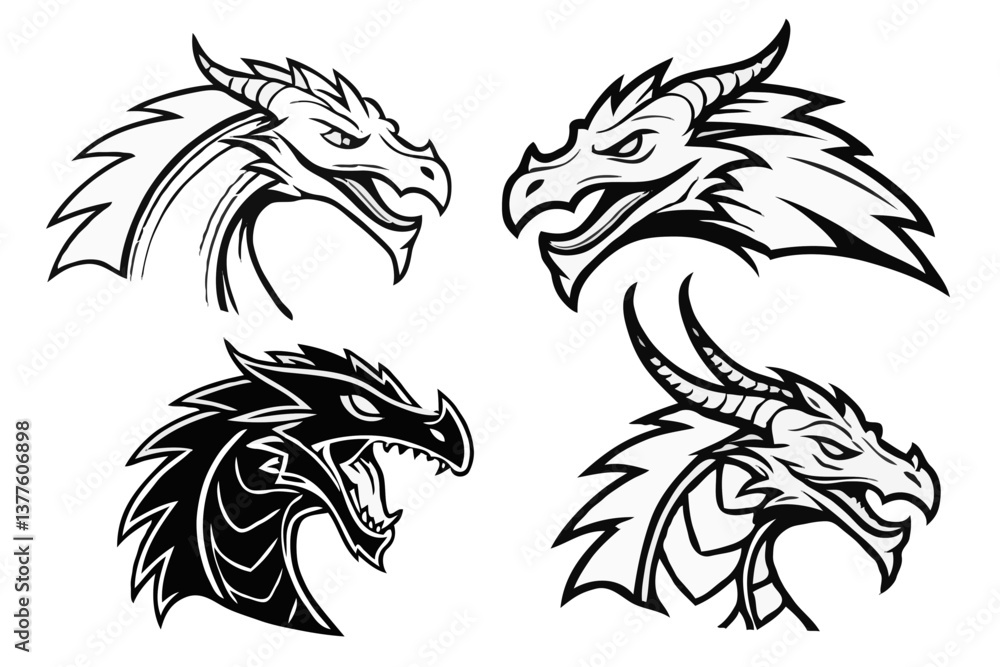 Dragon Vector Illustration – Stylized, Realistic, and Abstract Line Art
Dragon Vector Illustration – Stylized, Realistic, and Abstract Line Art